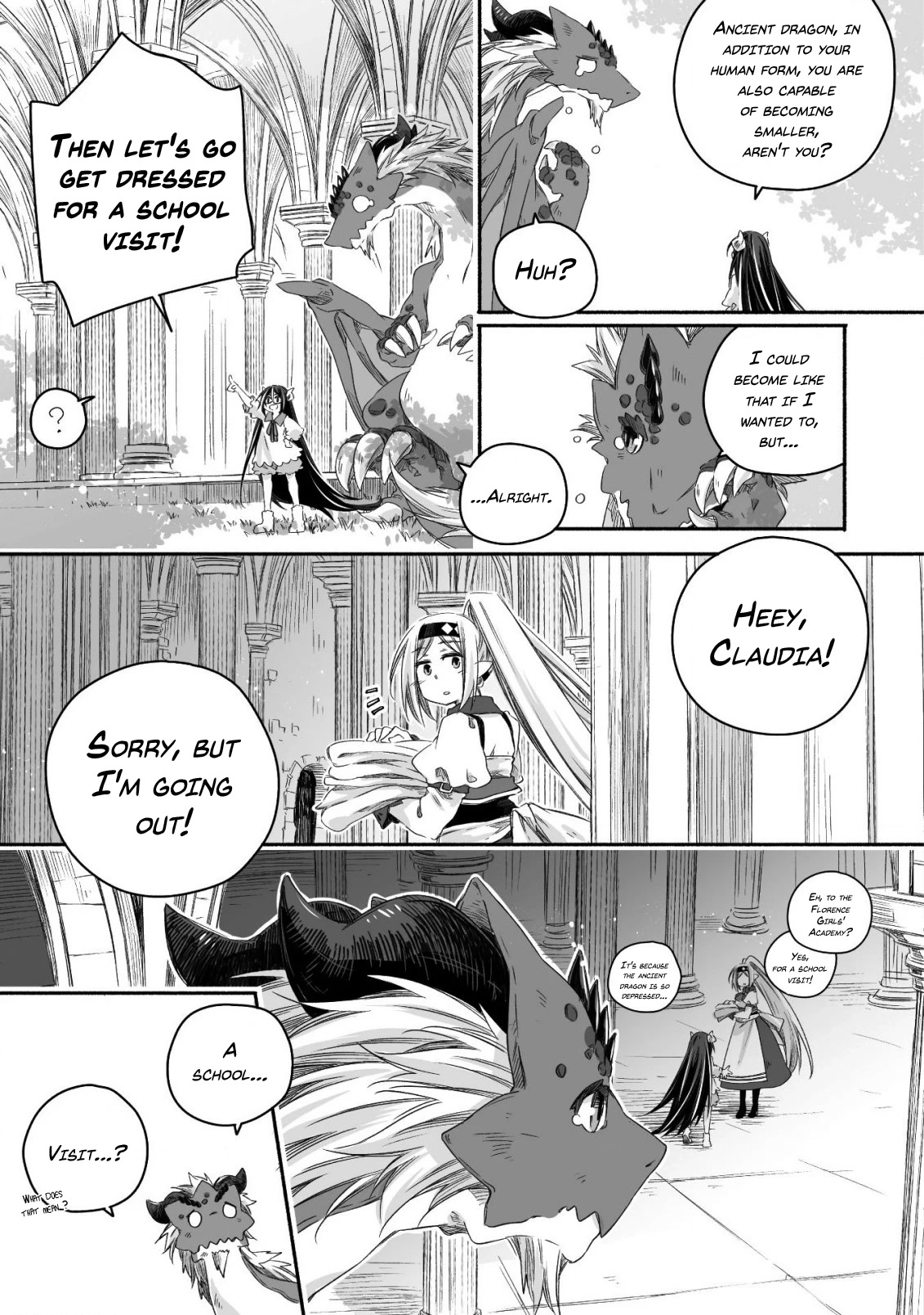 Dragon Daddy Diaries: A Girl Grows to Greatness Chapter 15 page 6 - Chapter 15: Dragon, (secretly) visiting the class