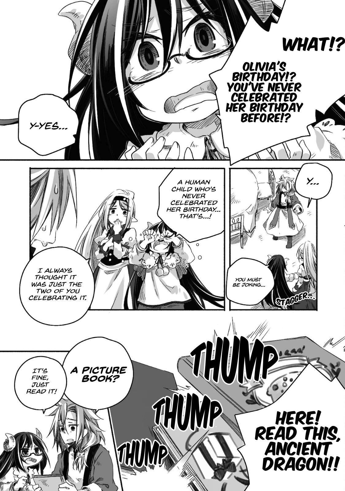 Dragon Daddy Diaries: A Girl Grows to Greatness Chapter 7 page 5 - Chapter 7: Dragon, celebrating his daughter's birthday
