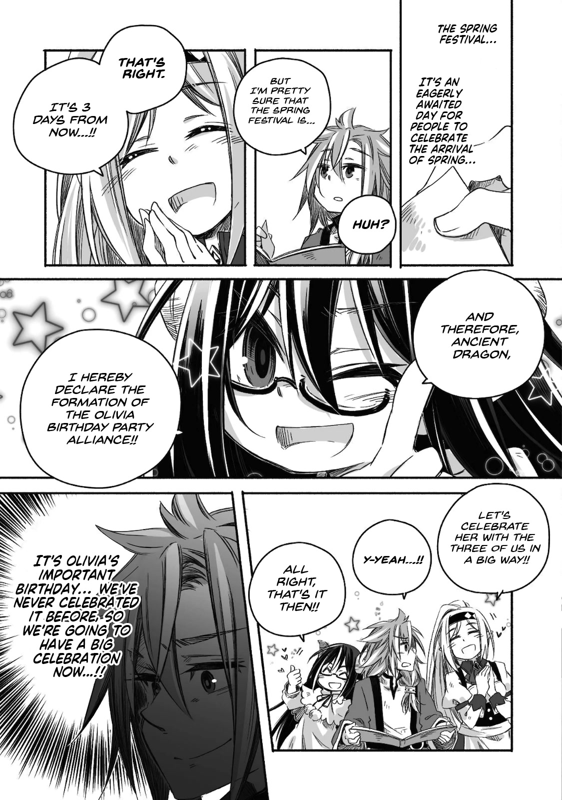 Dragon Daddy Diaries: A Girl Grows to Greatness Chapter 7 page 8 - Chapter 7: Dragon, celebrating his daughter's birthday