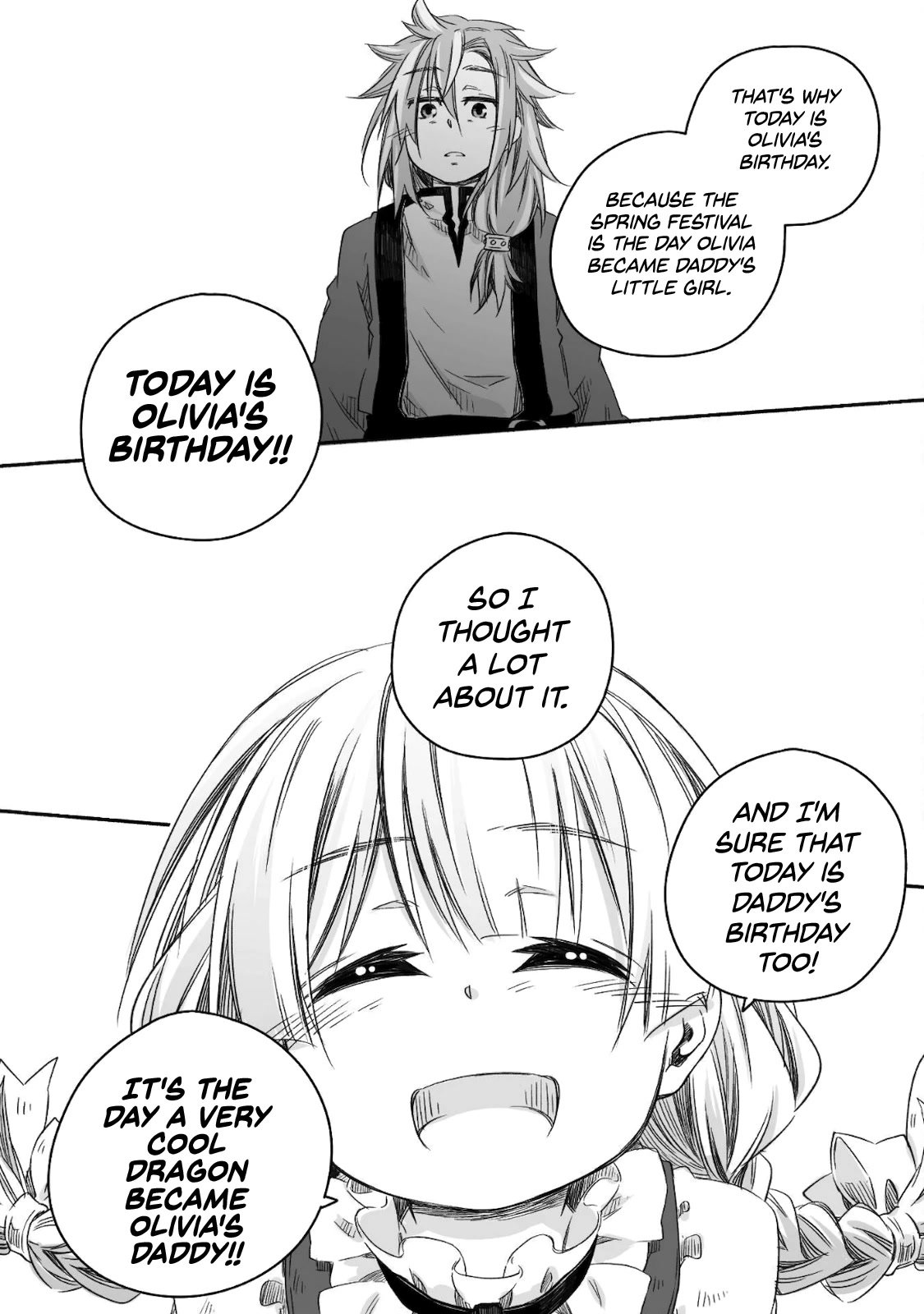 Dragon Daddy Diaries: A Girl Grows to Greatness Chapter 8 page 10 - Chapter 8: Dragon, celebrating his daughter's birthday