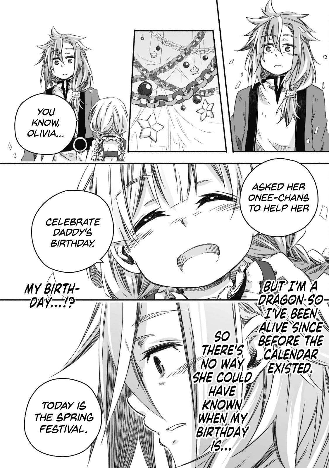 Dragon Daddy Diaries: A Girl Grows to Greatness Chapter 8 page 7 - Chapter 8: Dragon, celebrating his daughter's birthday