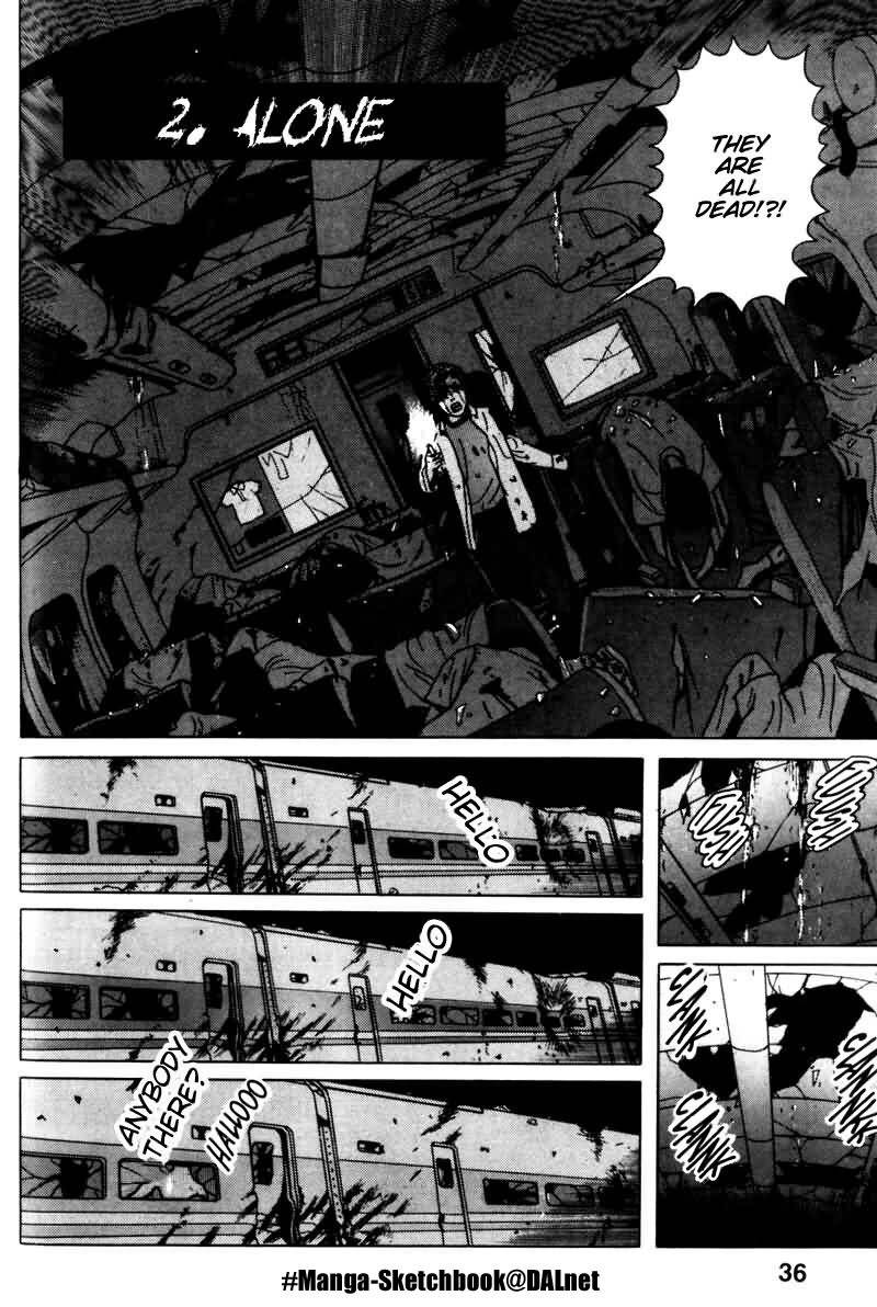 Dragon Head Chapter 2 page 1 - Chapter 2: Alone