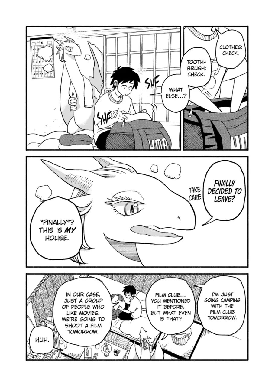 Dragon Yashinatte Kudasai Chapter 14 page 1 - Chapter 14: Please Let Me Help Out at the Camp