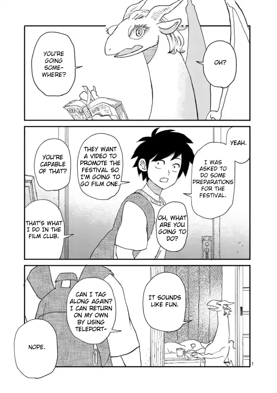 Dragon Yashinatte Kudasai Chapter 6.1 page 1 - Chapter 6.1