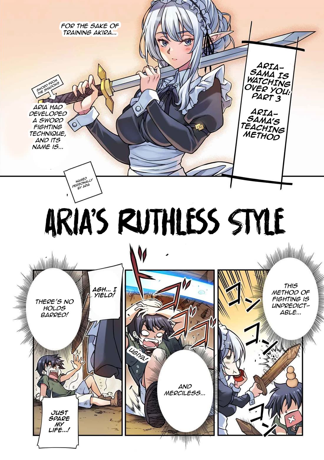 Drawing: The Greatest Mangaka Becomes A Skilled “Martial Artist” In Another World Chapter 108.5 page 2 - Chapter 108.5: Omake: Aria-Sama is Watching Over You: Part 3