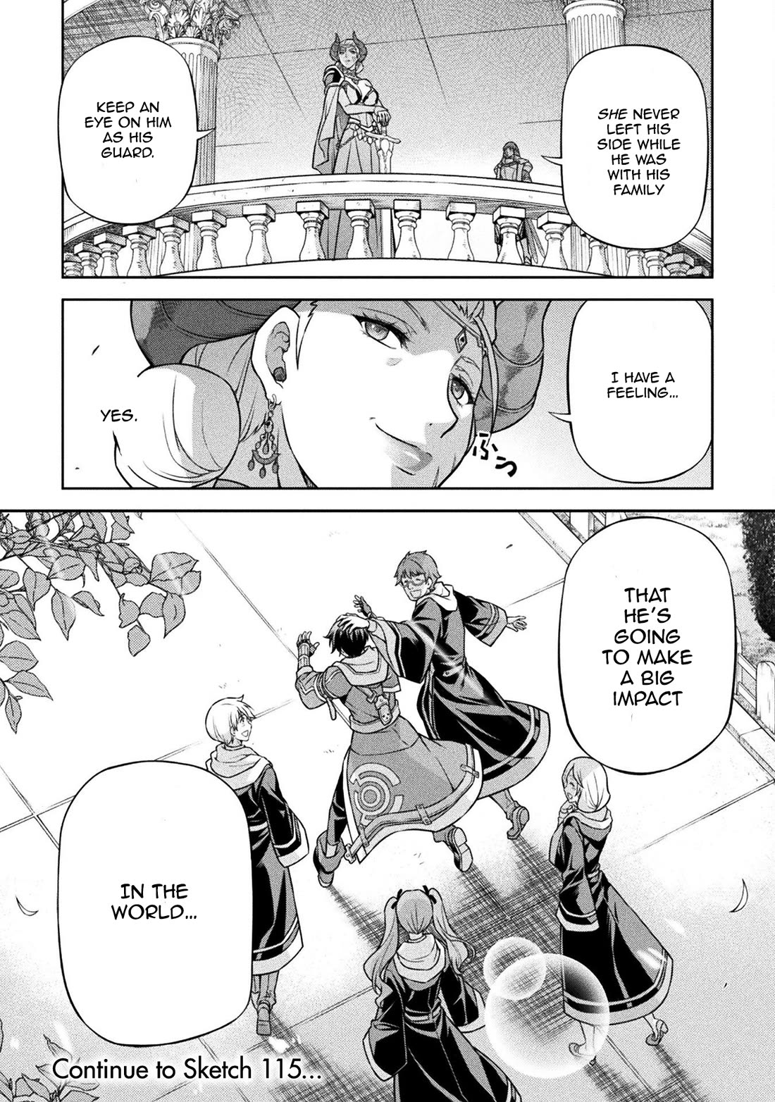 Drawing: The Greatest Mangaka Becomes A Skilled “Martial Artist” In Another World Chapter 114 page 16 - Chapter 114: The Pansylvania Magical Study Abroad Group