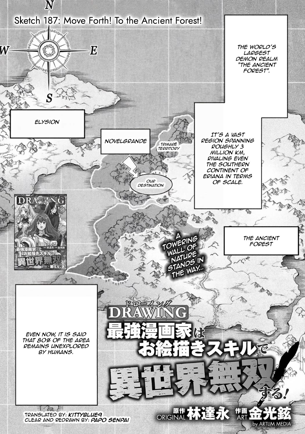 Drawing: The Greatest Mangaka Becomes A Skilled “Martial Artist” In Another World Chapter 187 page 1 - Chapter 187: Move Forth! To The Ancient Forest!