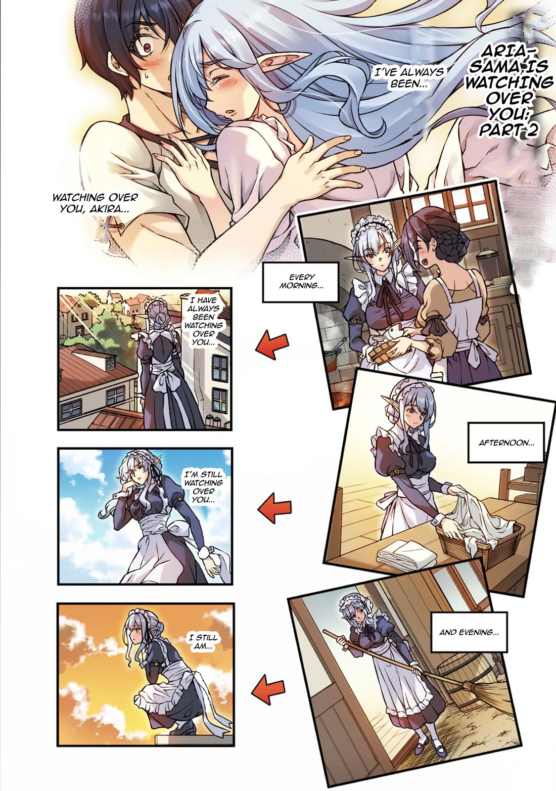 Drawing: The Greatest Mangaka Becomes A Skilled “Martial Artist” In Another World Chapter 98.5 page 2 - Chapter 98.5: Omake: Aria-Sama is Watching Over You: Part 2
