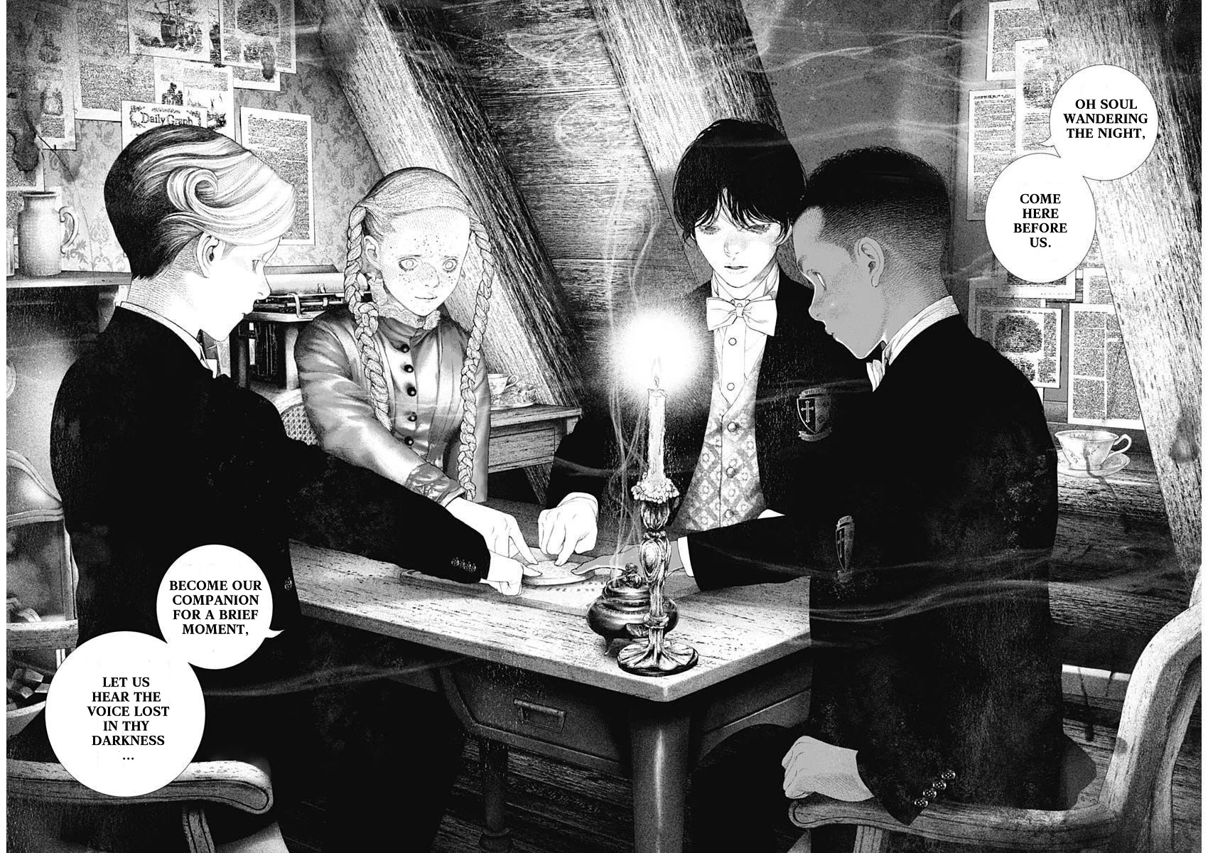 #DRCL midnight children Chapter 20 page 3 - Chapter 20: Oujia board