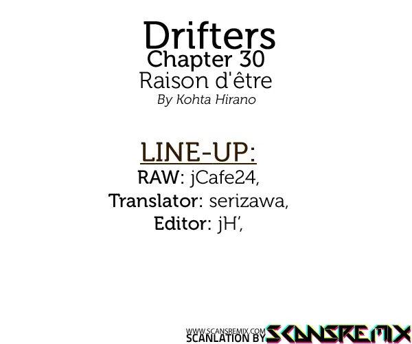 Drifters Chapter 30 page 1 - Chapter 30 : Raison D'etre