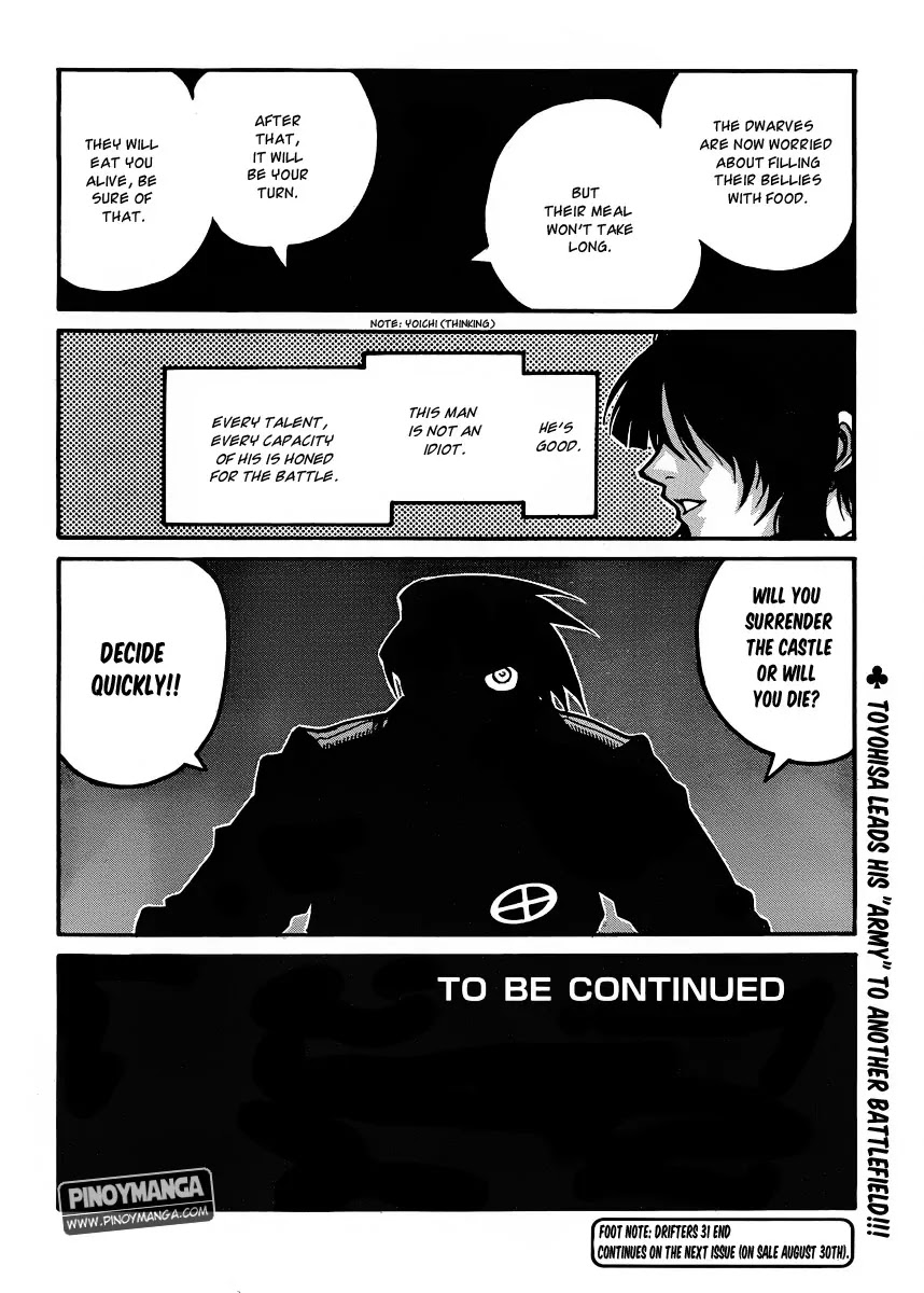 Drifters Chapter 31 page 15 - Chapter 31 : Gohan Wa Okazu
