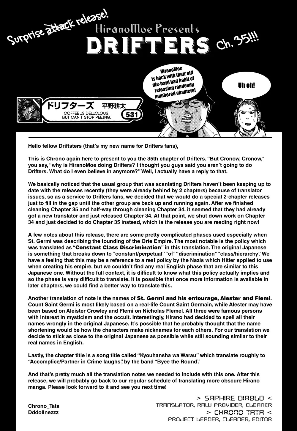 Drifters Chapter 35 page 20 - Chapter 35 : Accomplices Laugh