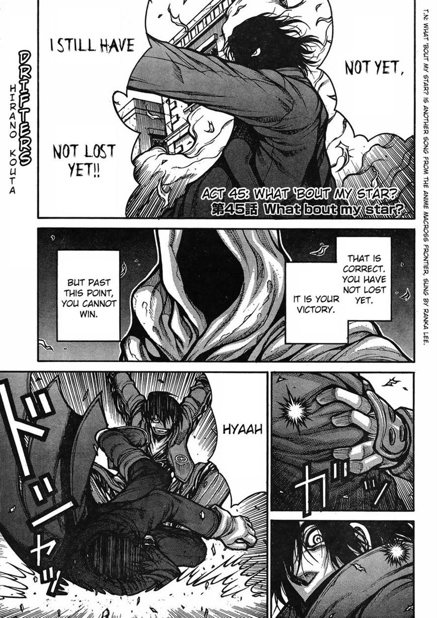 Drifters Chapter 45 page 1 - Chapter 45 : What 'bout My Star?