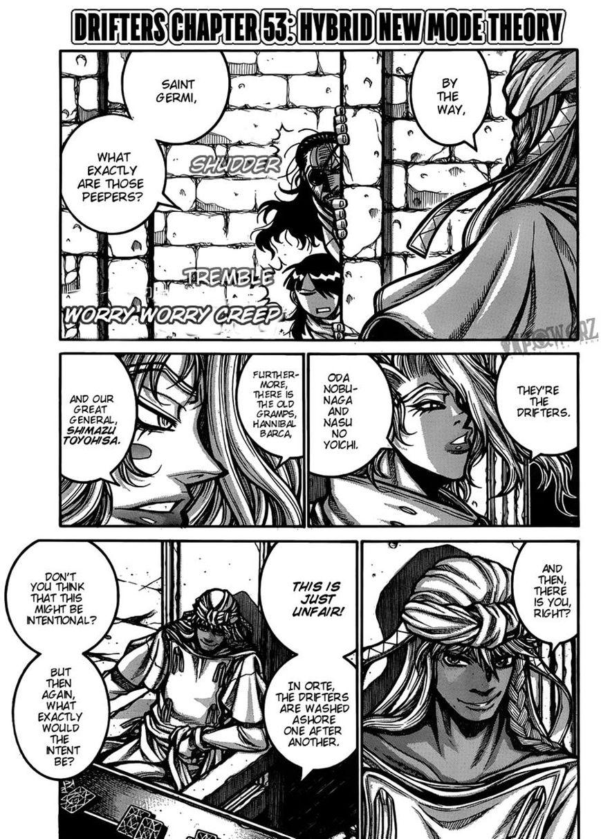 Drifters Chapter 53 page 1 - Chapter 53 : Hybrid New Mode Theory