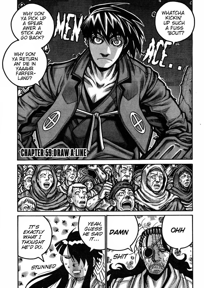 Drifters Chapter 59 page 3 - Chapter 59 : Draw a Line