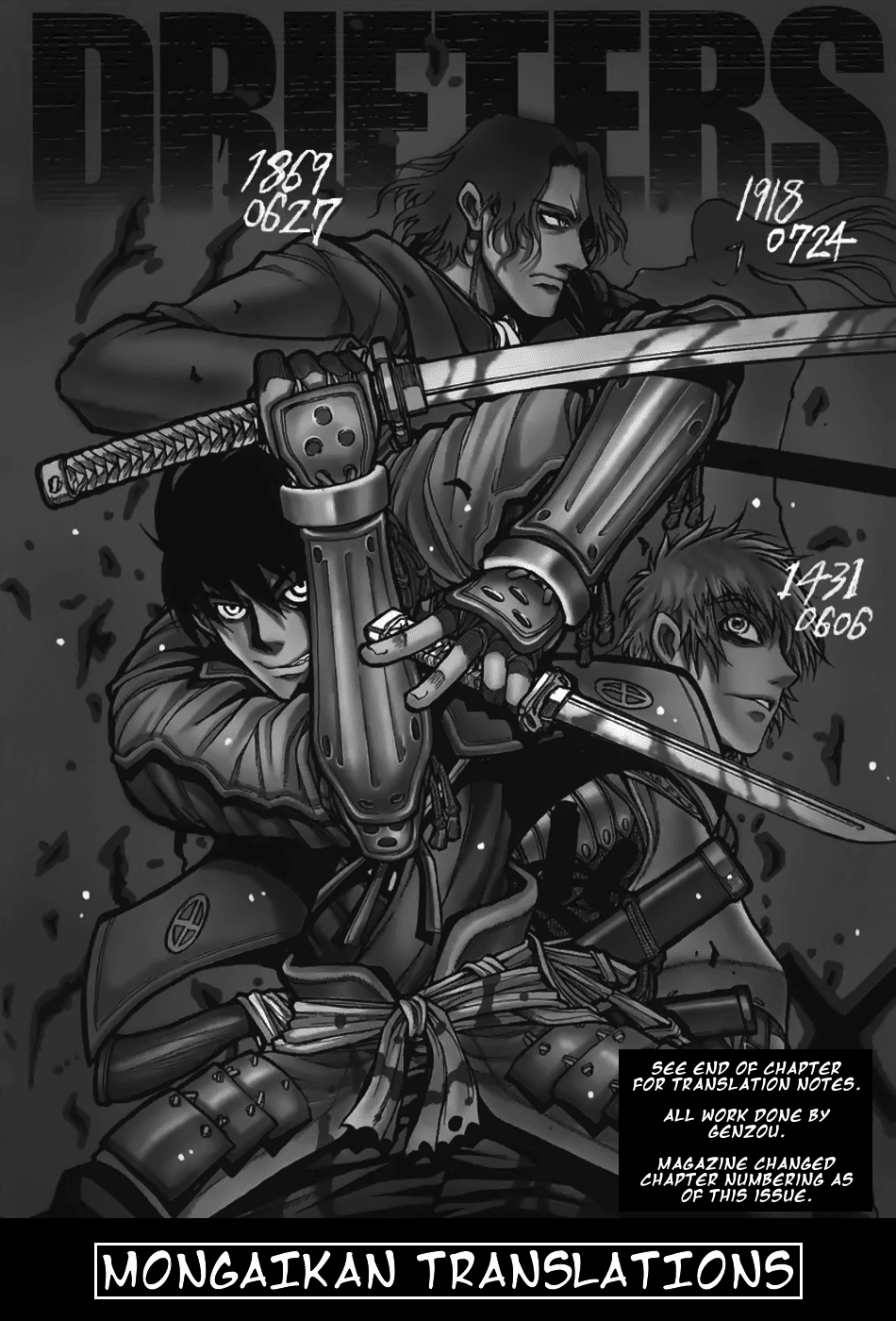 Drifters Chapter 74 page 1 - Chapter 74: Asteroid Blues