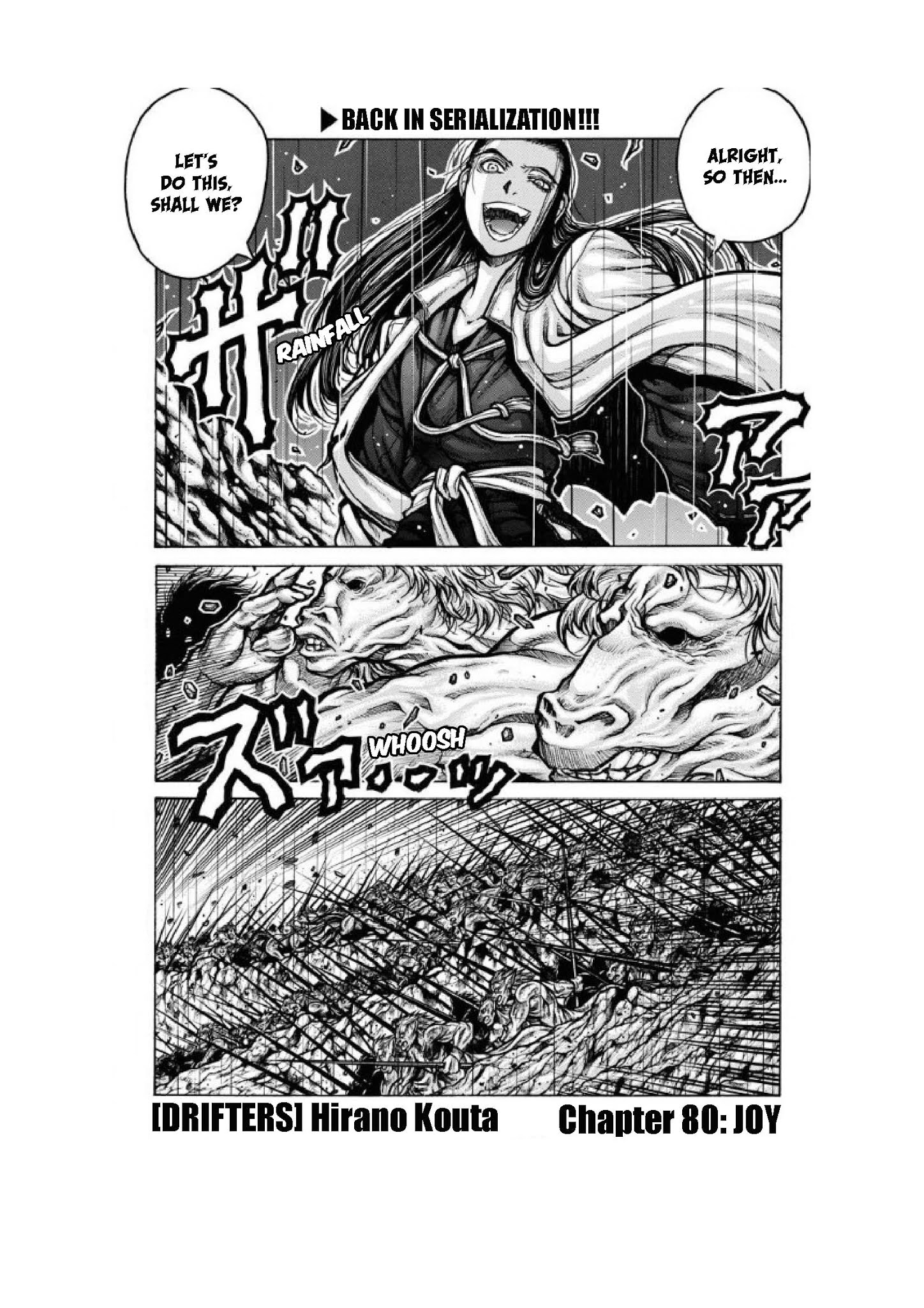 Drifters Chapter 80 page 2 - Chapter 80: Joy