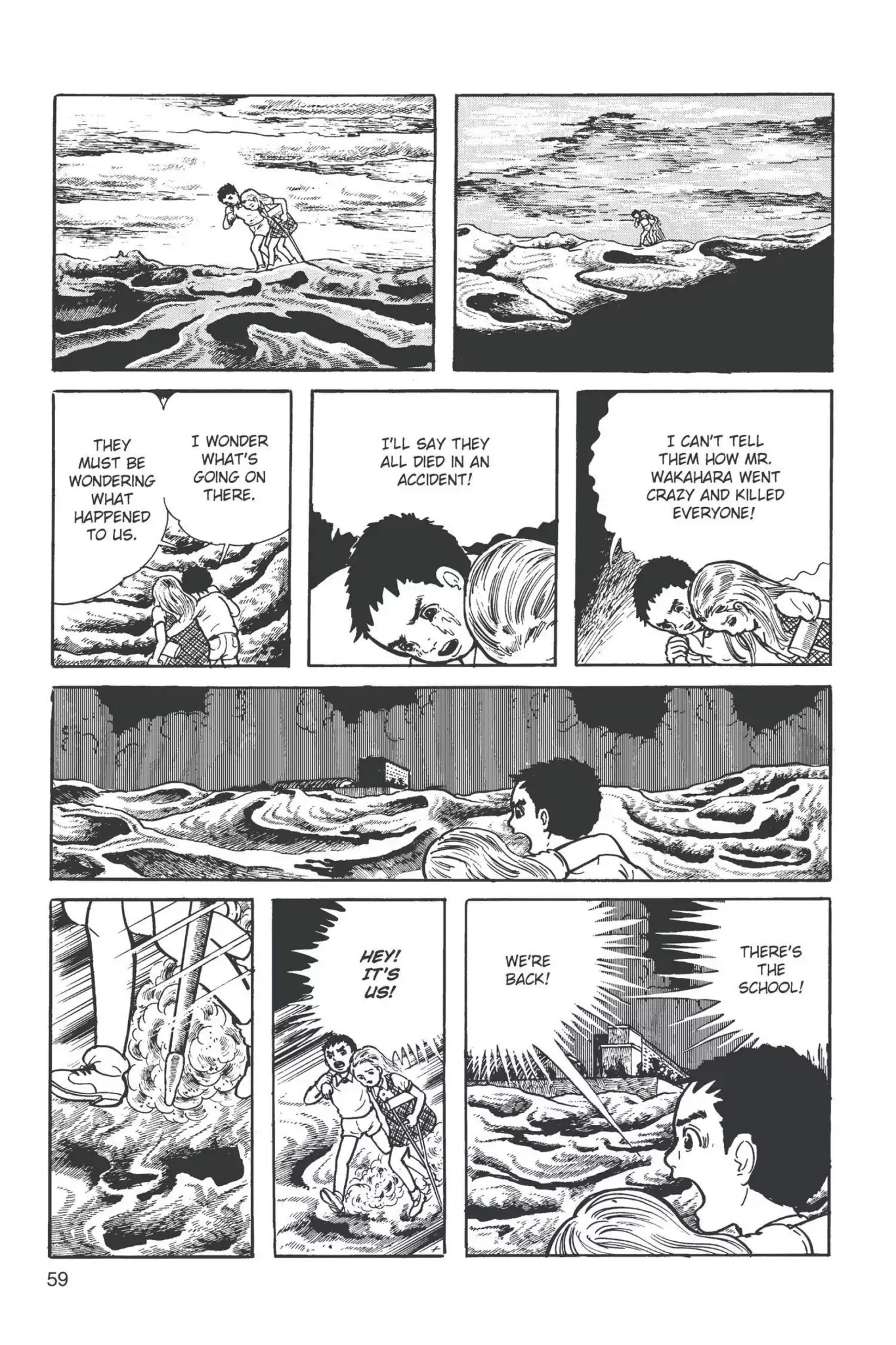 Drifting Classroom Chapter 10 page 59 - Chapter 10: The Scream from the Wall