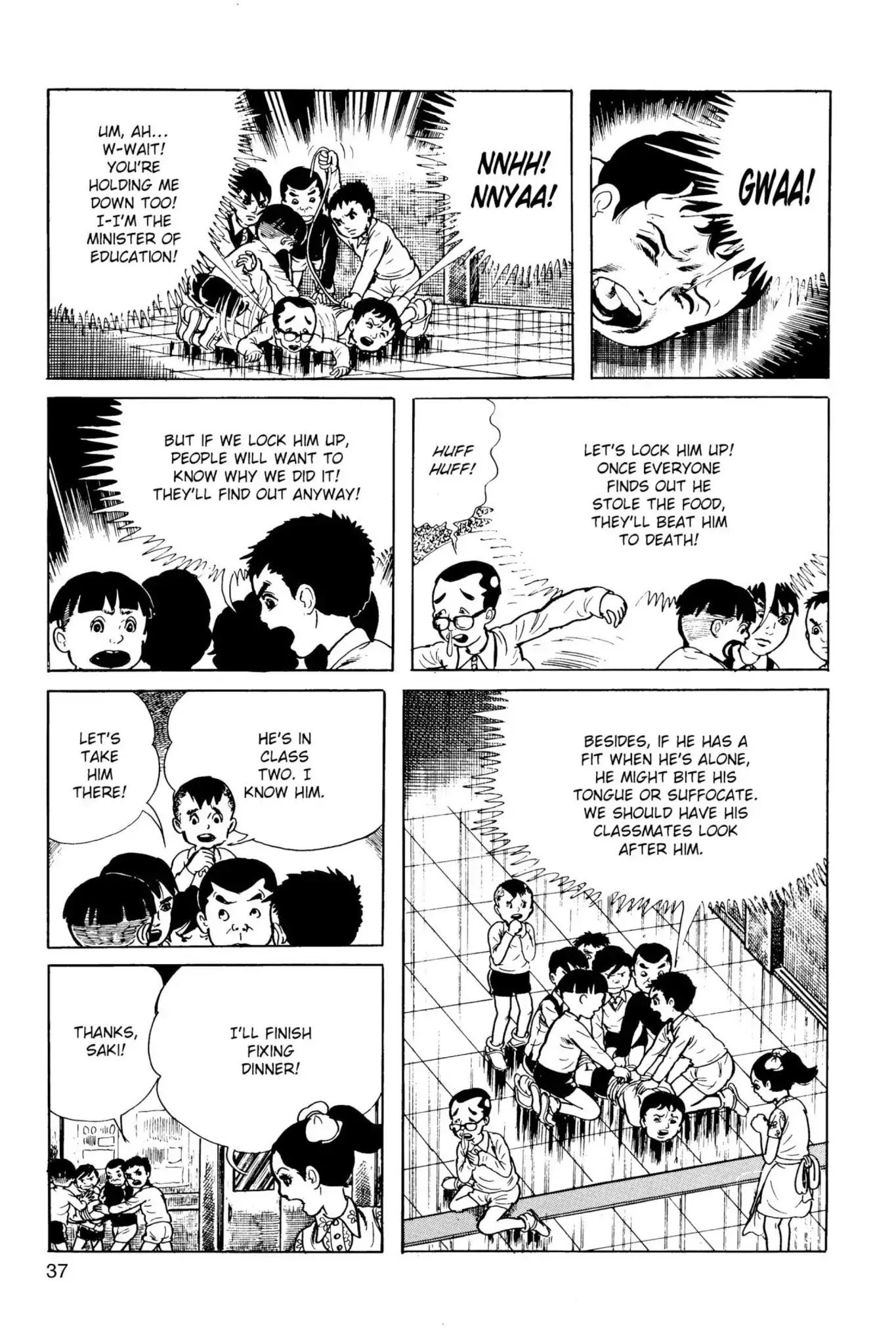 Drifting Classroom Chapter 14 page 38 - Chapter 14: The Nation of Yamato Elementary