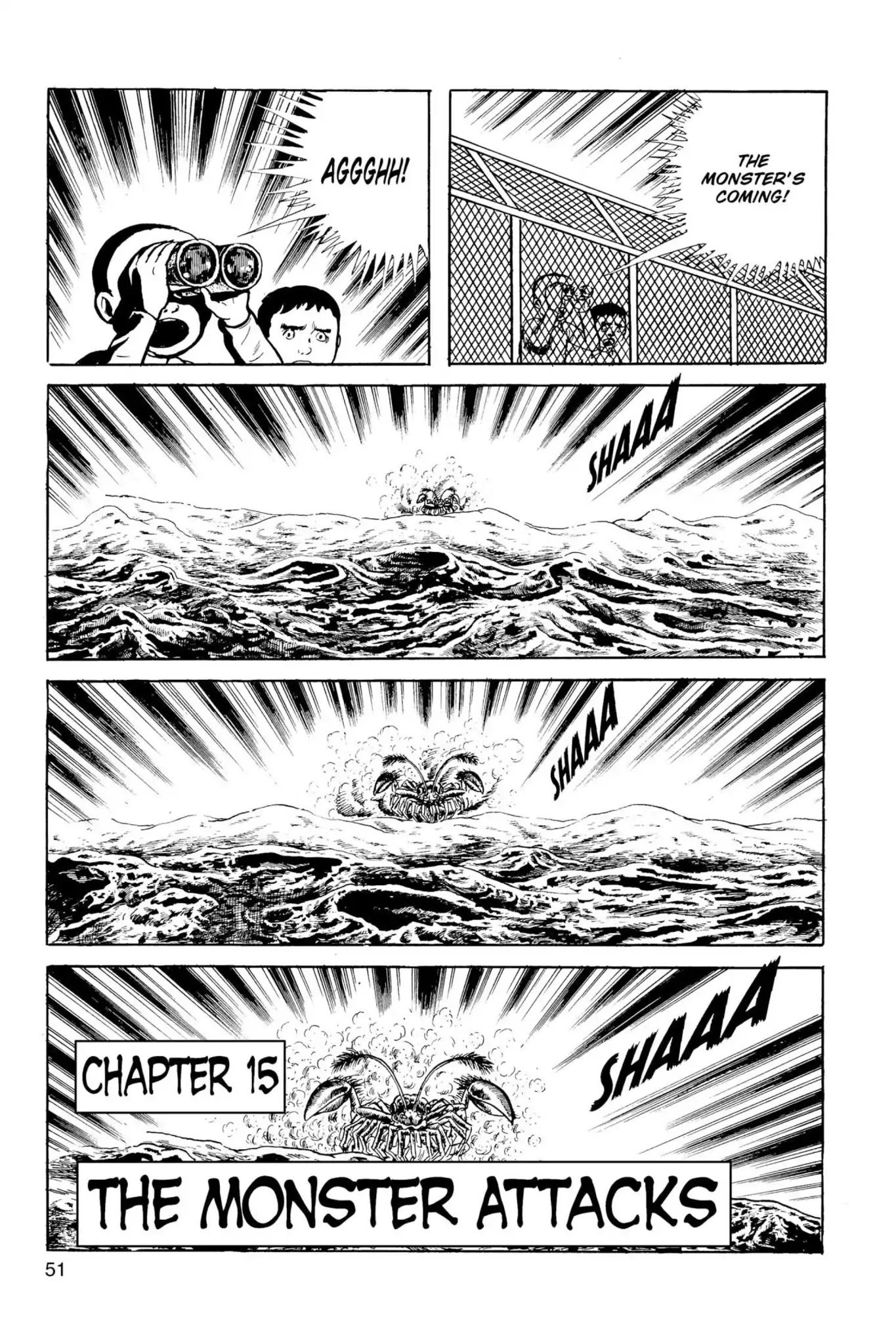 Drifting Classroom Chapter 15 page 1 - Chapter 15: The Monster Attacks