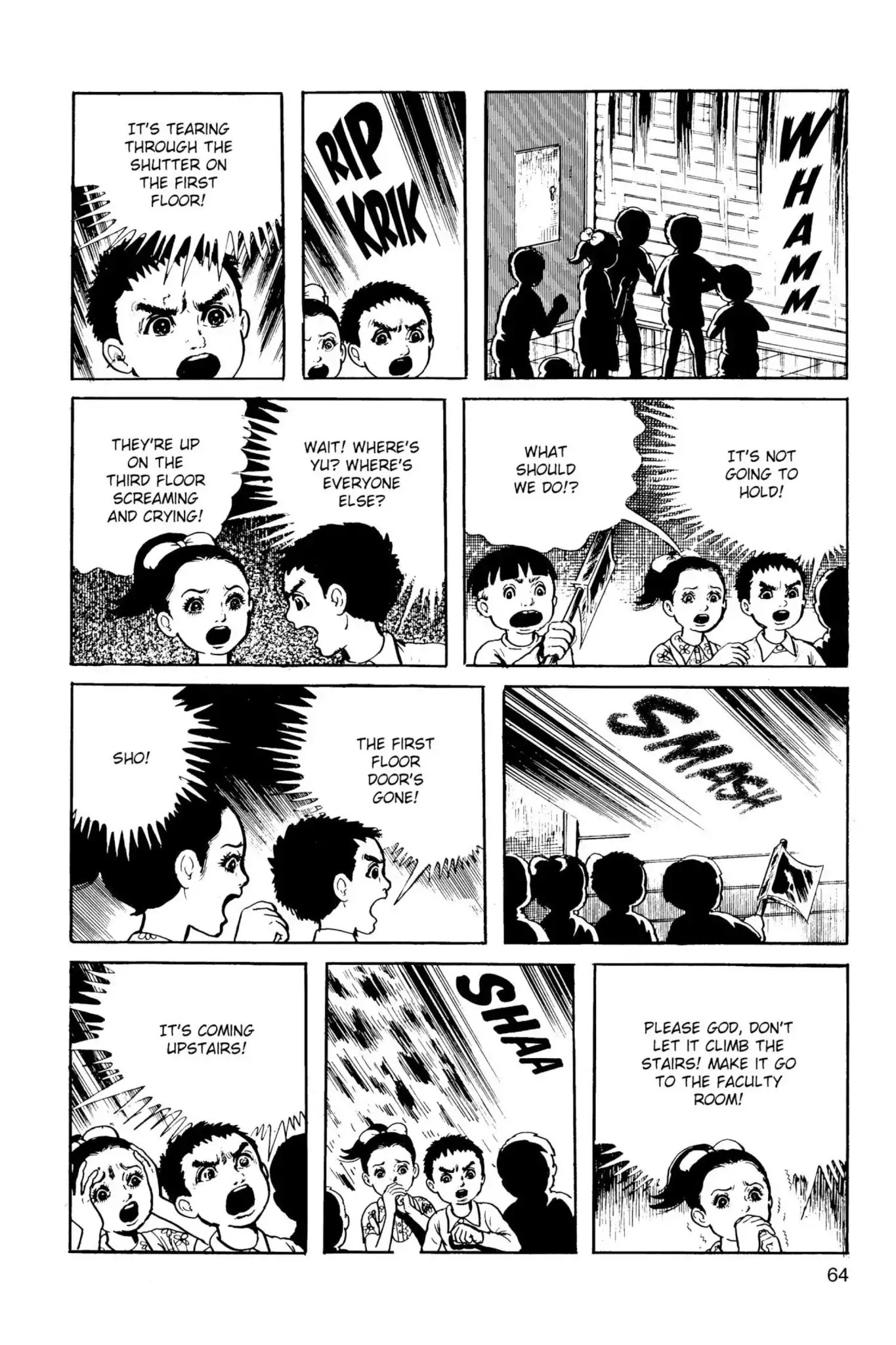 Drifting Classroom Chapter 15 page 14 - Chapter 15: The Monster Attacks