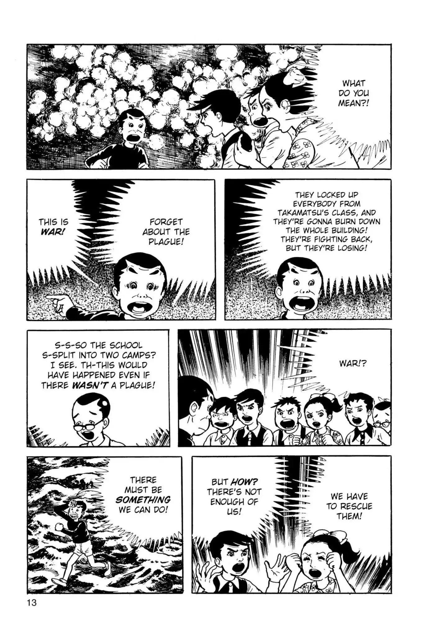 Drifting Classroom Chapter 23 page 14 - Chapter 23: The Shadow of Death