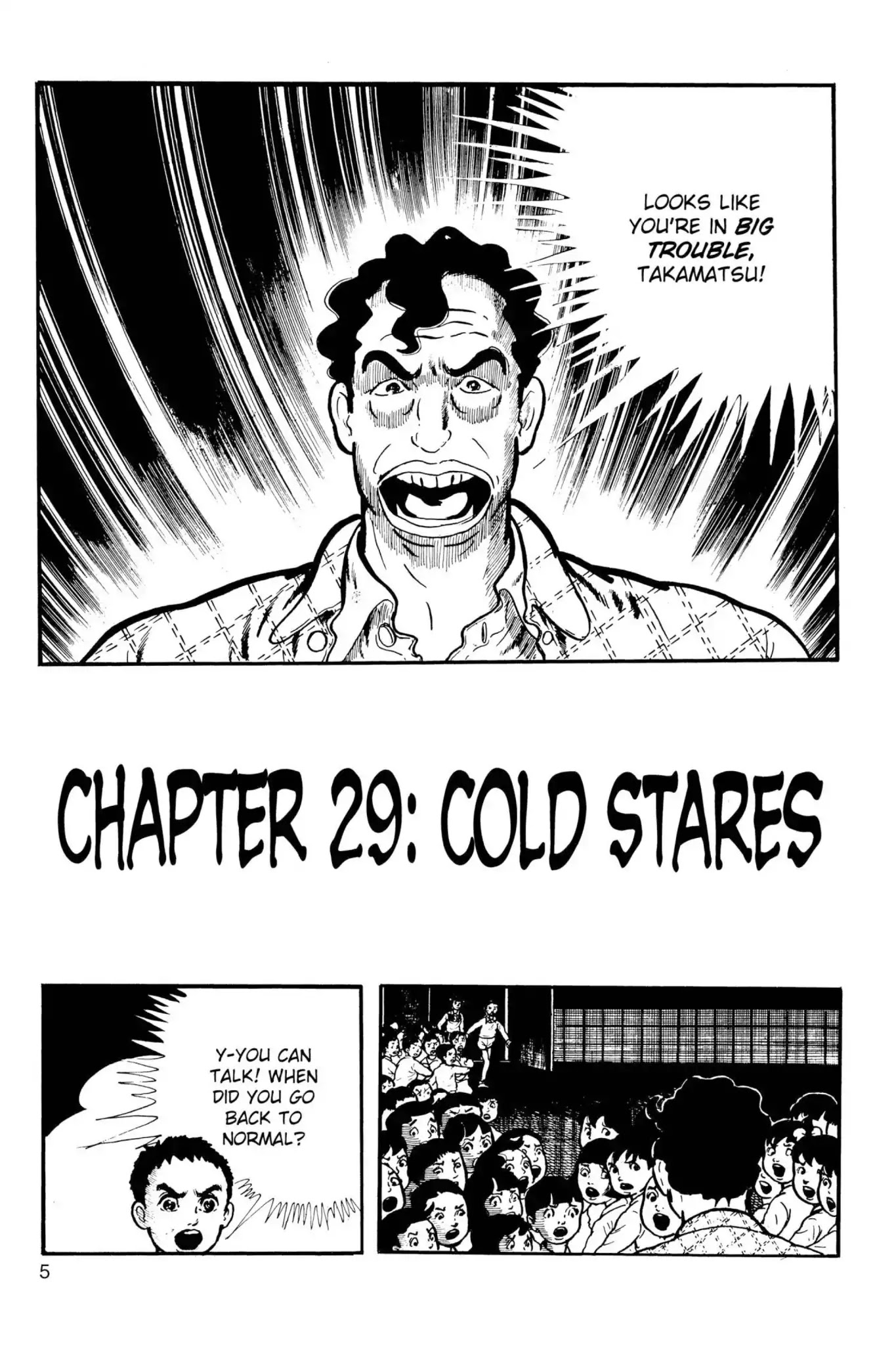 Drifting Classroom Chapter 29 page 6 - Chapter 29: Cold Stares