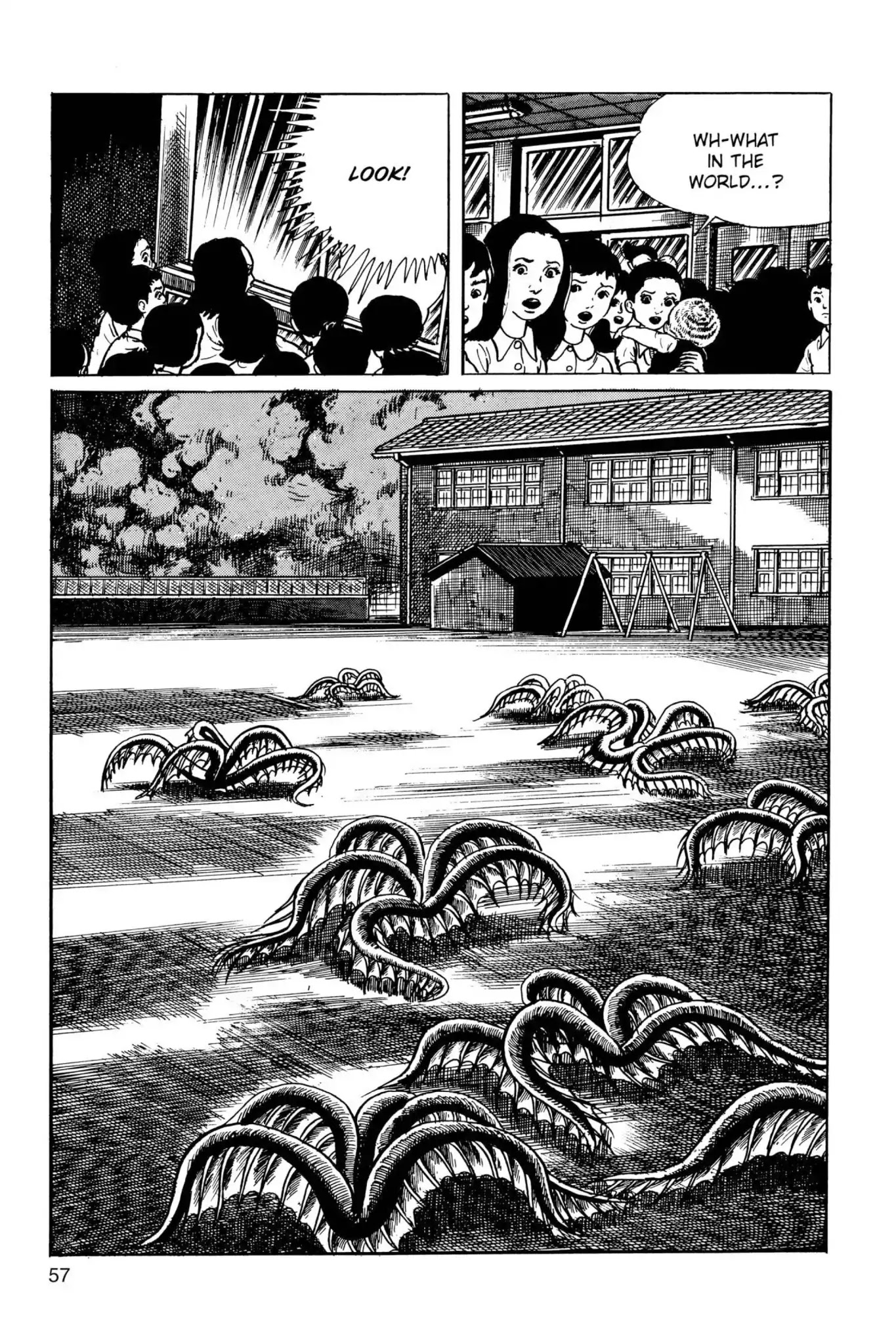 Drifting Classroom Chapter 34 page 58 - Chapter 34: The Web of Fear