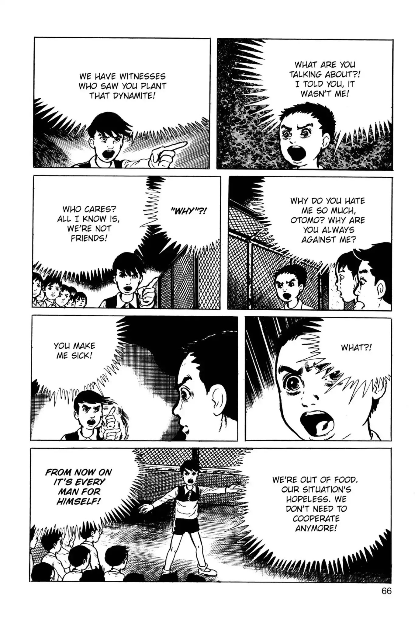 Drifting Classroom Chapter 34 page 67 - Chapter 34: The Web of Fear
