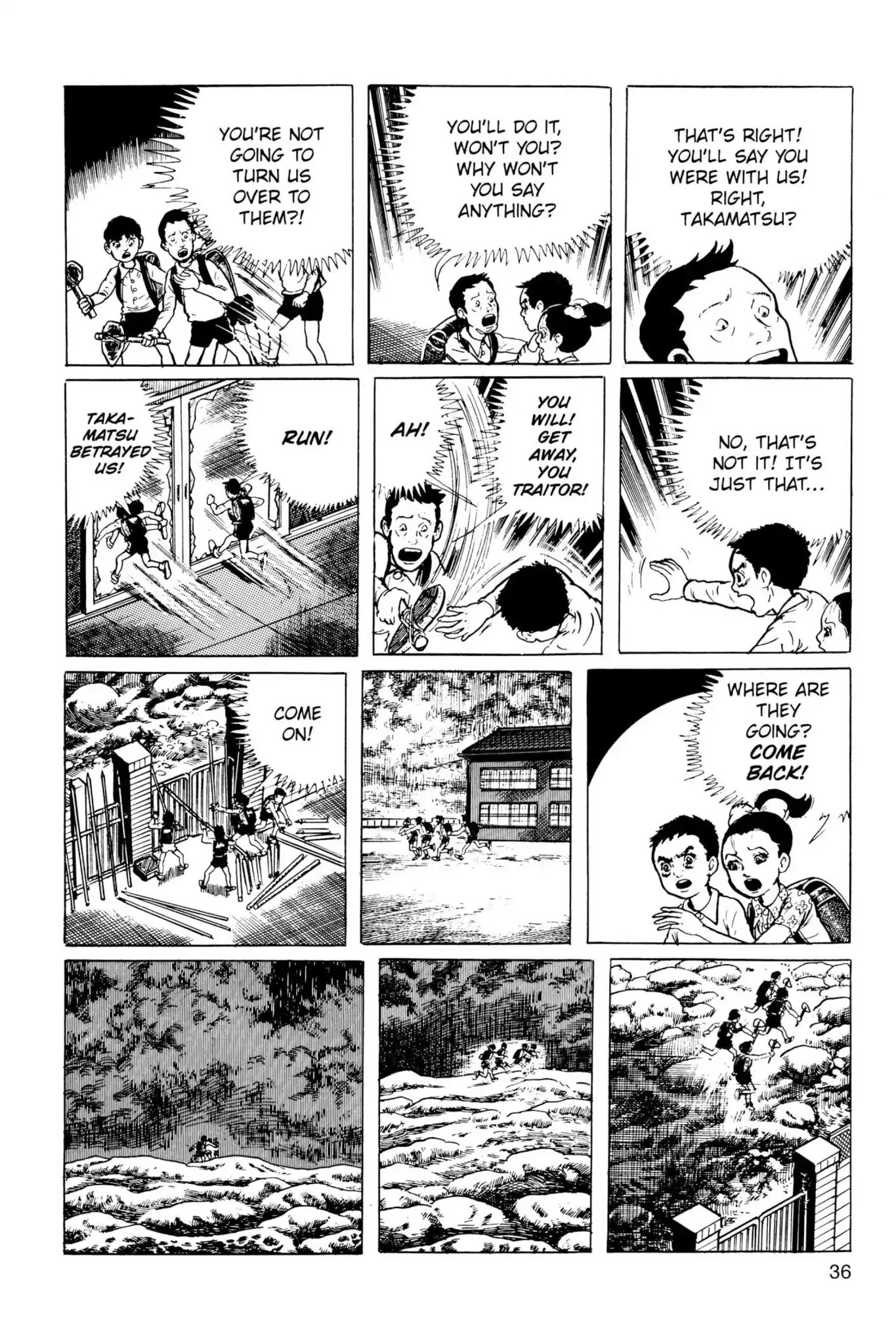 Drifting Classroom Chapter 37 page 37 - Chapter 37: The Dying Message