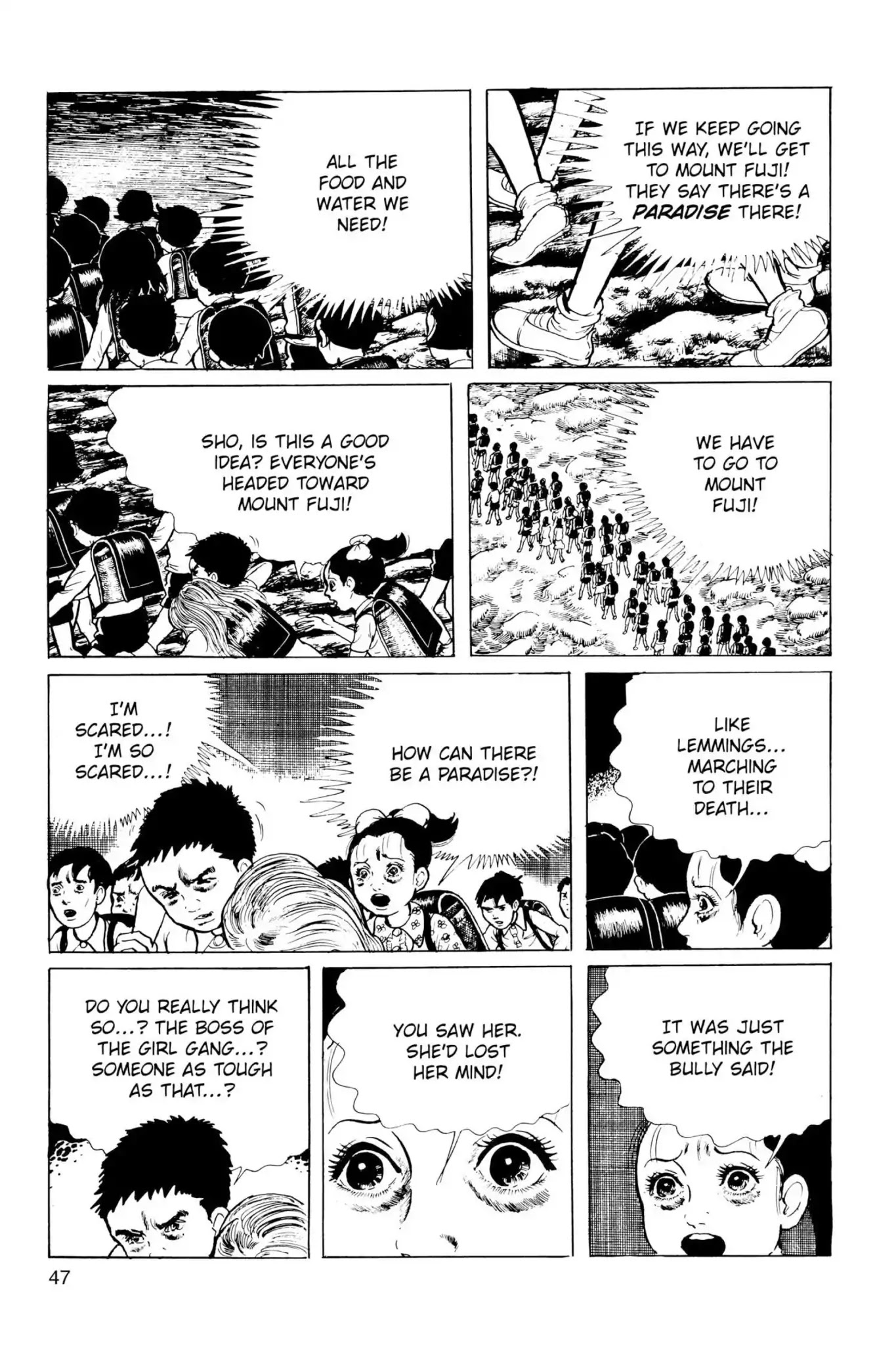 Drifting Classroom Chapter 38 page 3 - Chapter 38: The Death March