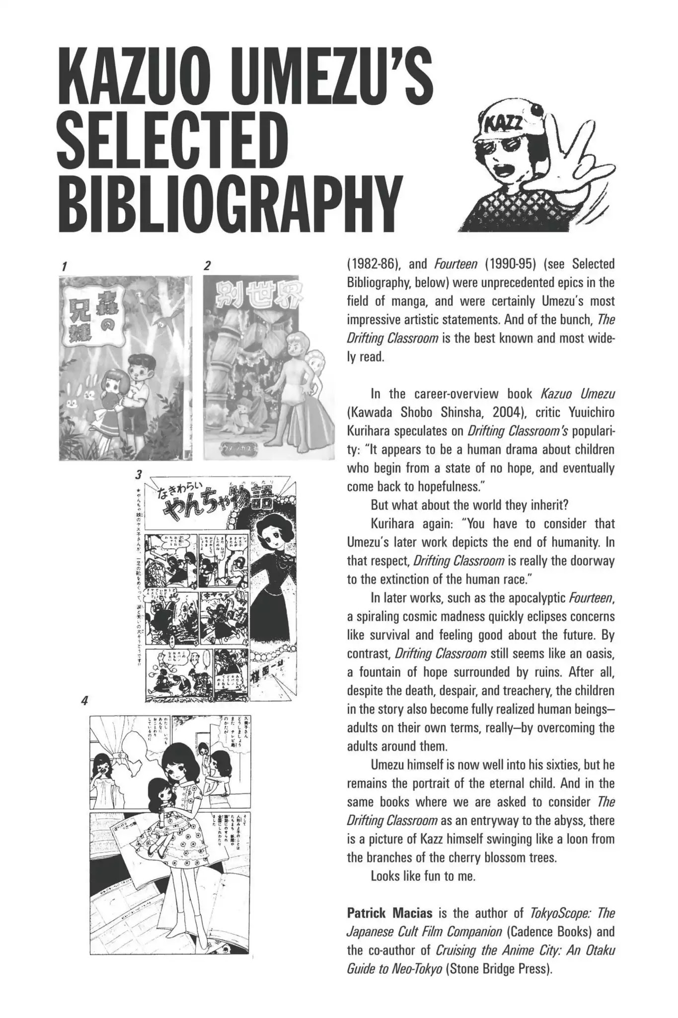 Drifting Classroom Chapter 4.6 page 3 - Vol.1 About the Artist: Kazuo Umezu