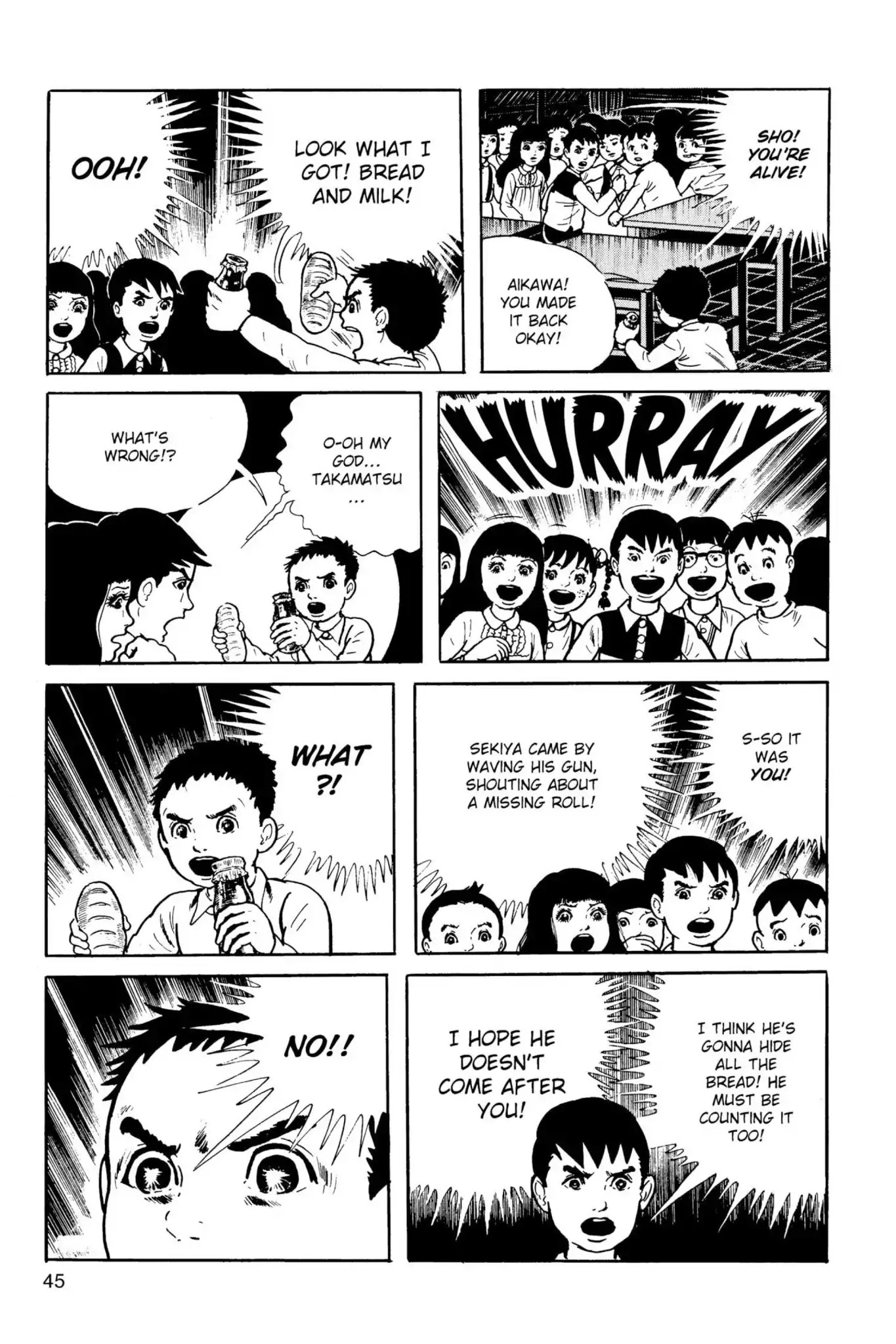Drifting Classroom Chapter 5 page 44 - Chapter 5: Rage for Bread
