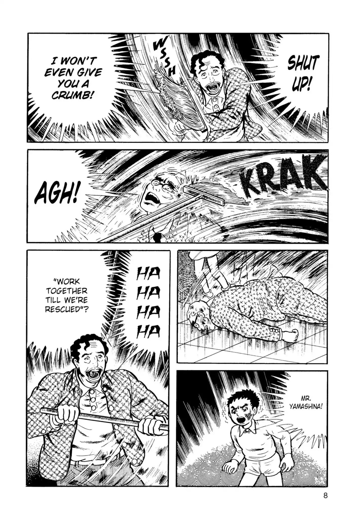Drifting Classroom Chapter 5 page 8 - Chapter 5: Rage for Bread
