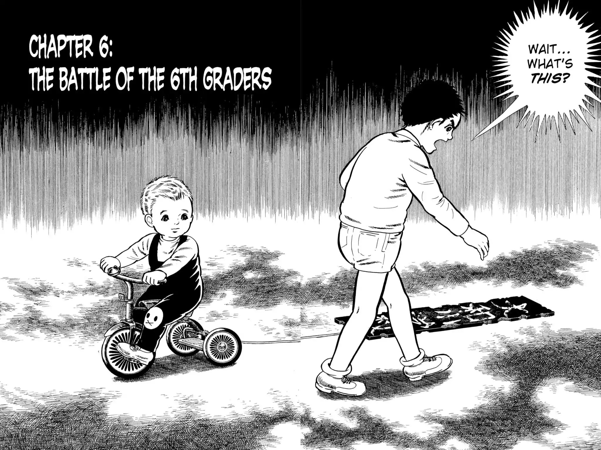Drifting Classroom Chapter 6 page 1 - Chapter 6: The Battle of the 6th Graders