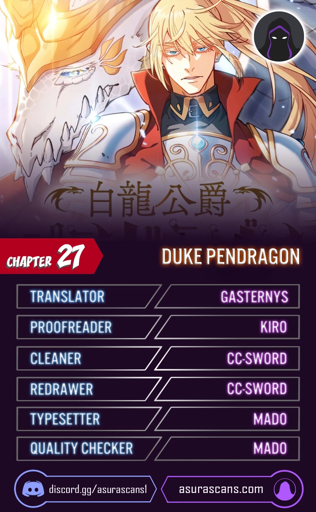 Duke Pendragon Chapter 27 page 1 - Chapter 27