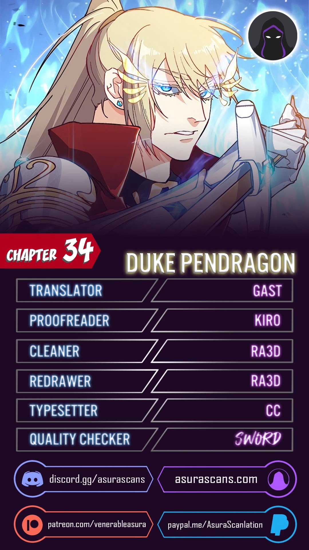 Duke Pendragon Chapter 34 page 1 - Chapter 34