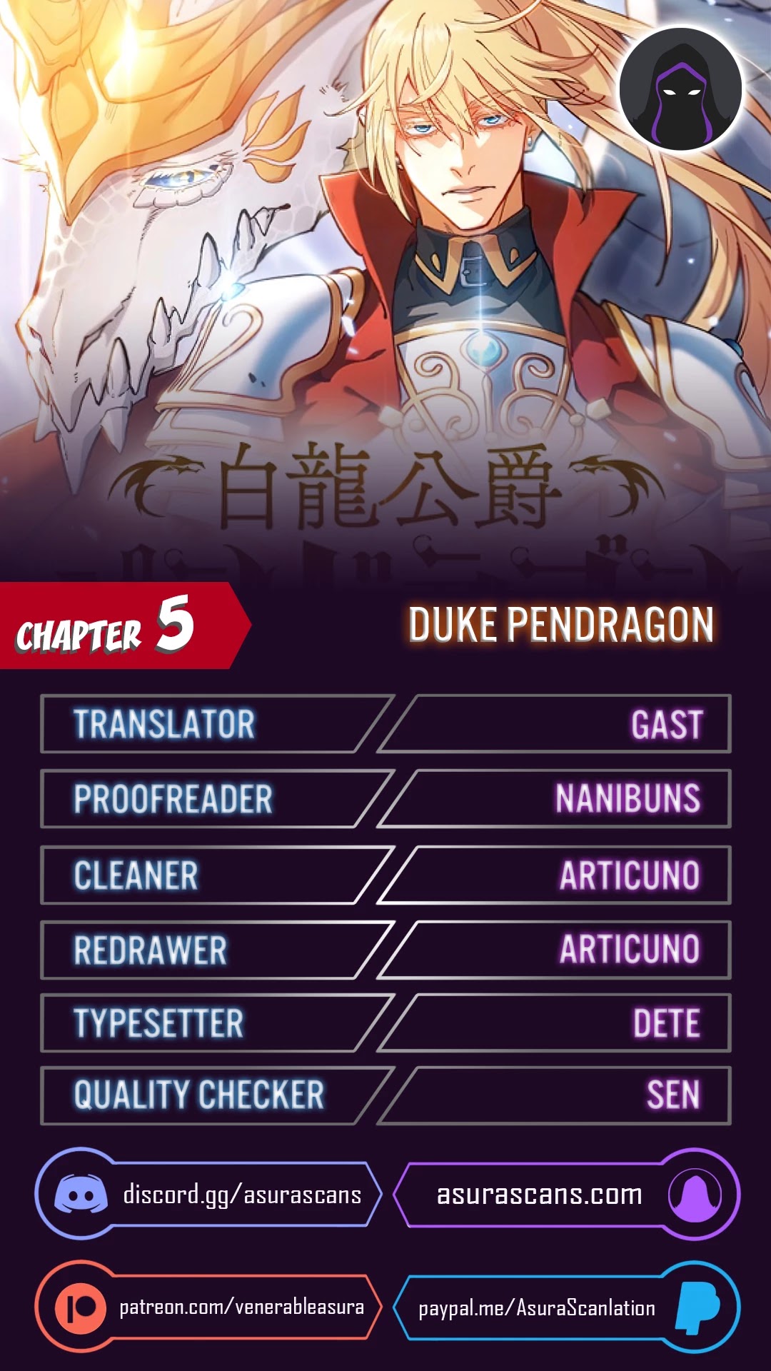 Duke Pendragon Chapter 5 page 1 - Chapter 5