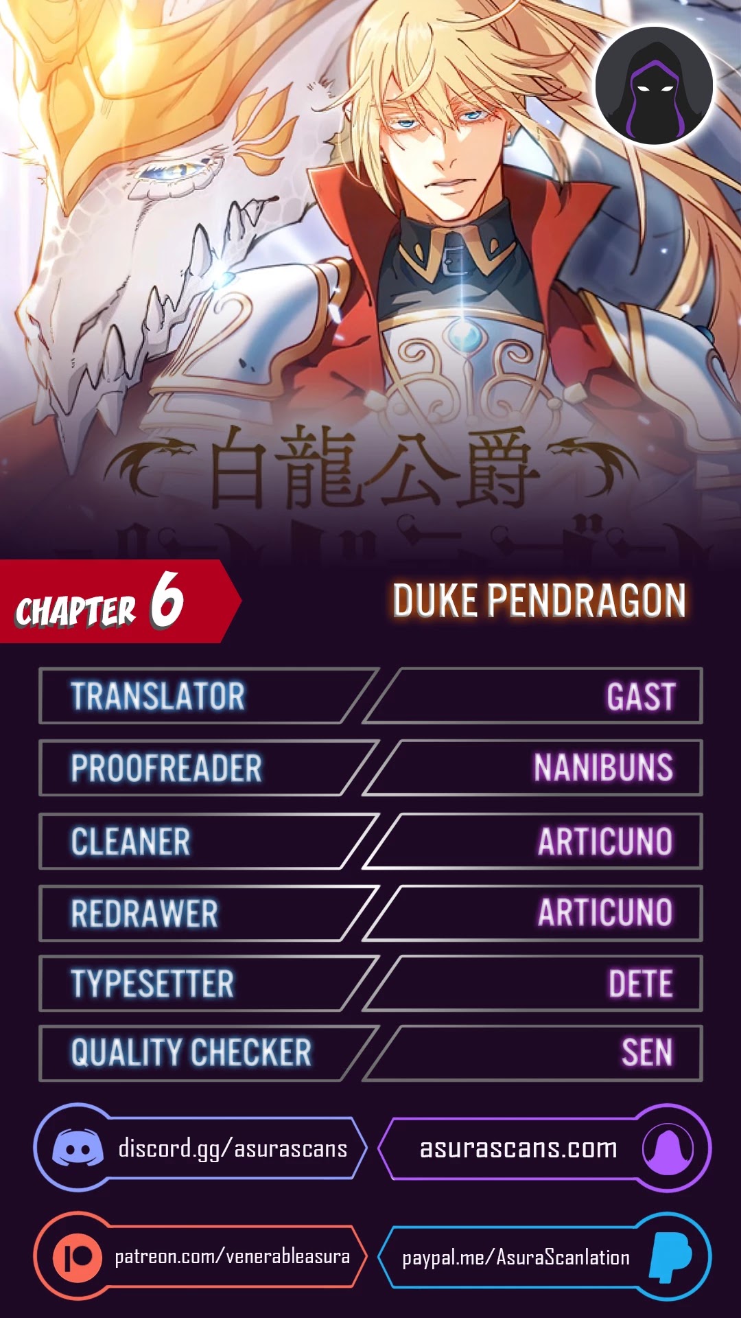 Duke Pendragon Chapter 6 page 1 - Chapter 6