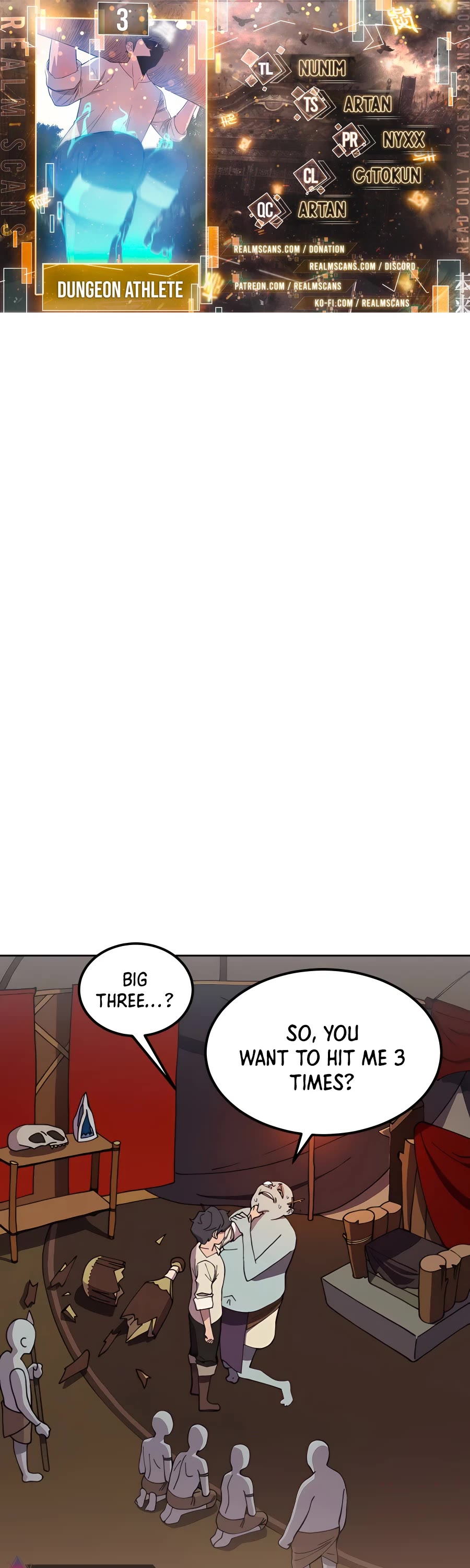 Dungeon Athlete Chapter 3 page 1 - Chapter 3
