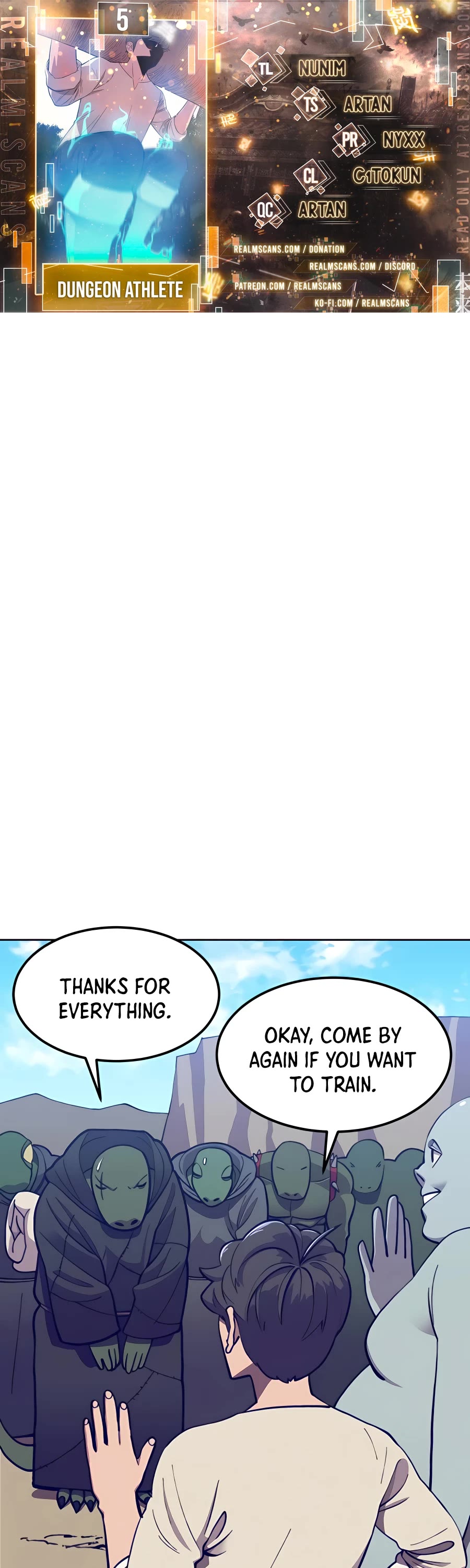 Dungeon Athlete Chapter 5 page 1 - Chapter 5