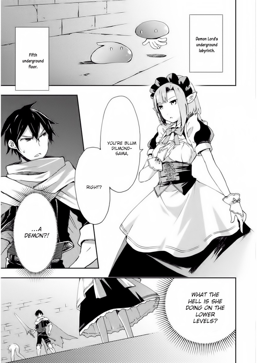 Dungeon Kurashi no Moto Yuusha Chapter 2 page 4 - Chapter 2: A mysterious demon maid approaches the hero rapidly!
