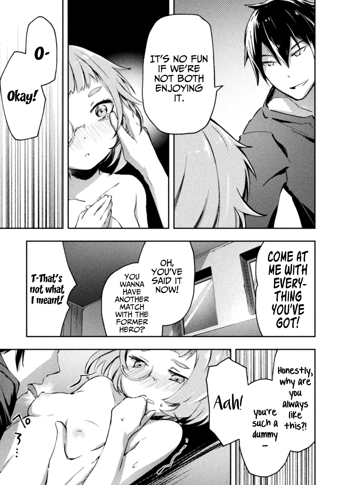 Dungeon Kurashi no Moto Yuusha Chapter 34 page 10 - Chapter 34: The girl with the petite figure makes a sudden move on him.