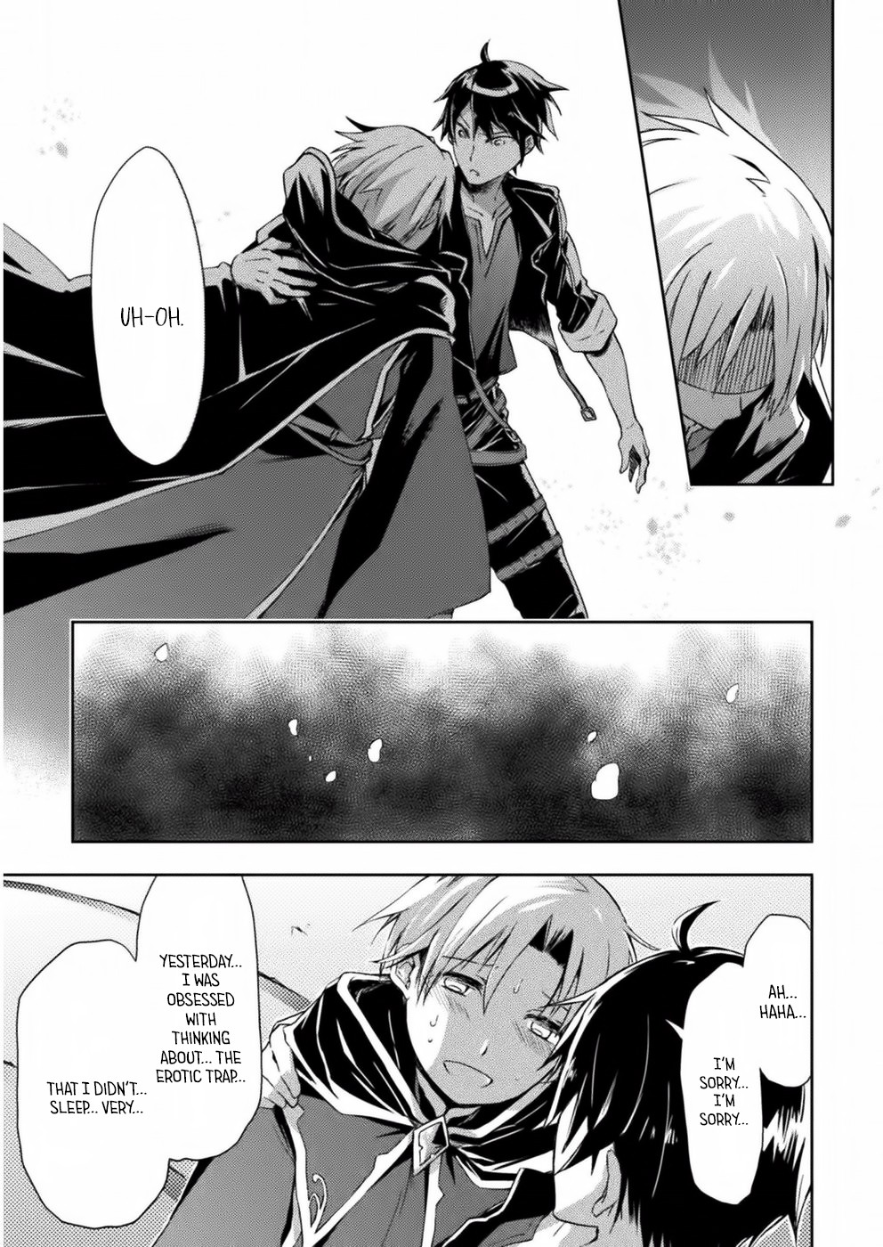 Dungeon Kurashi no Moto Yuusha Chapter 5 page 14 - Chapter 5: No mercy for captured preys!!
