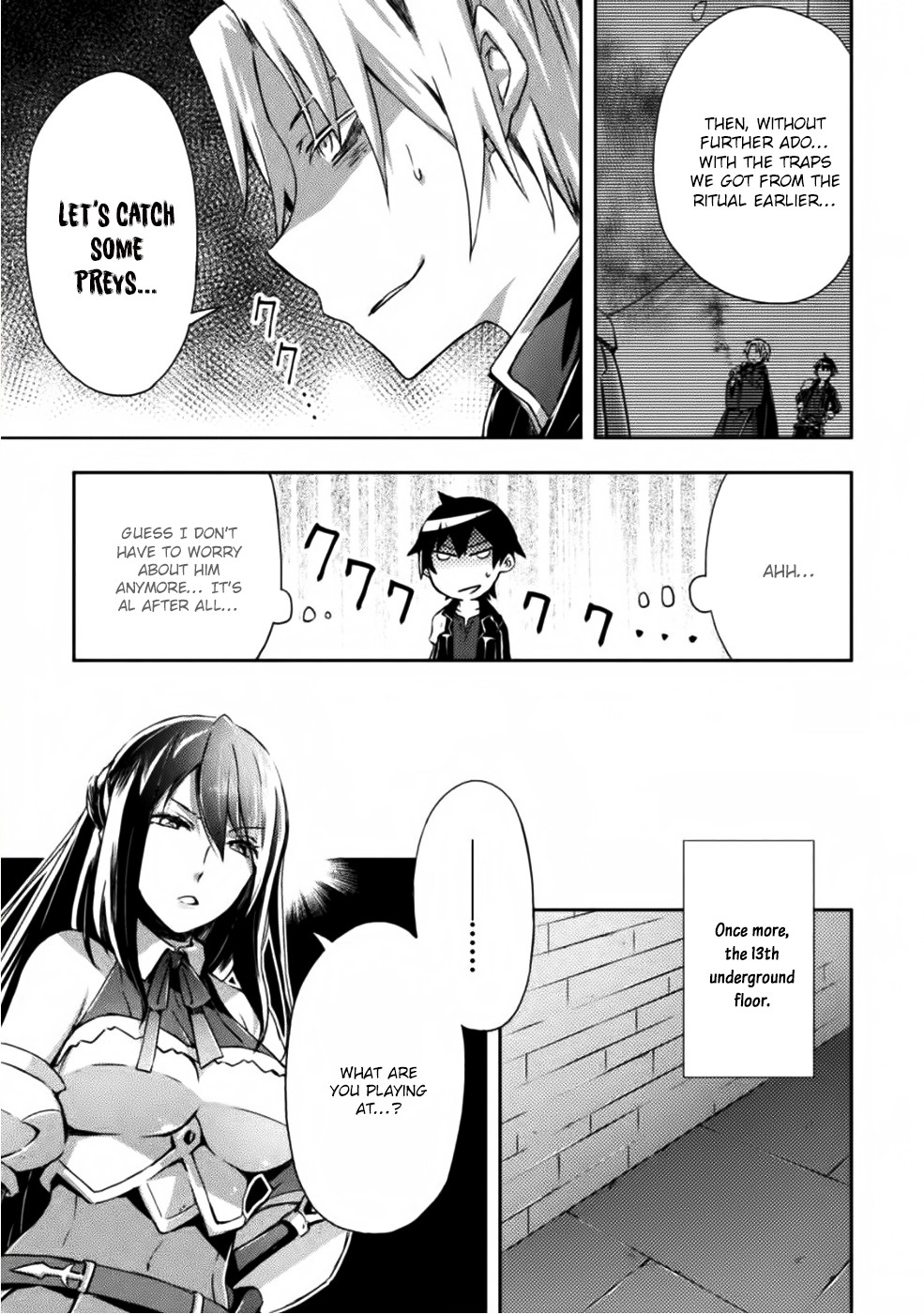 Dungeon Kurashi no Moto Yuusha Chapter 6 page 12 - Chapter 6: What’s the goal of the female knights approaching Blum?