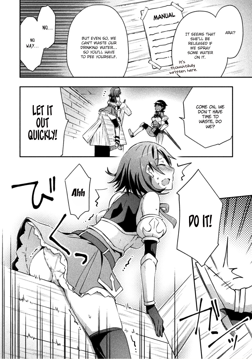 Dungeon Kurashi no Moto Yuusha Chapter 6 page 15 - Chapter 6: What’s the goal of the female knights approaching Blum?