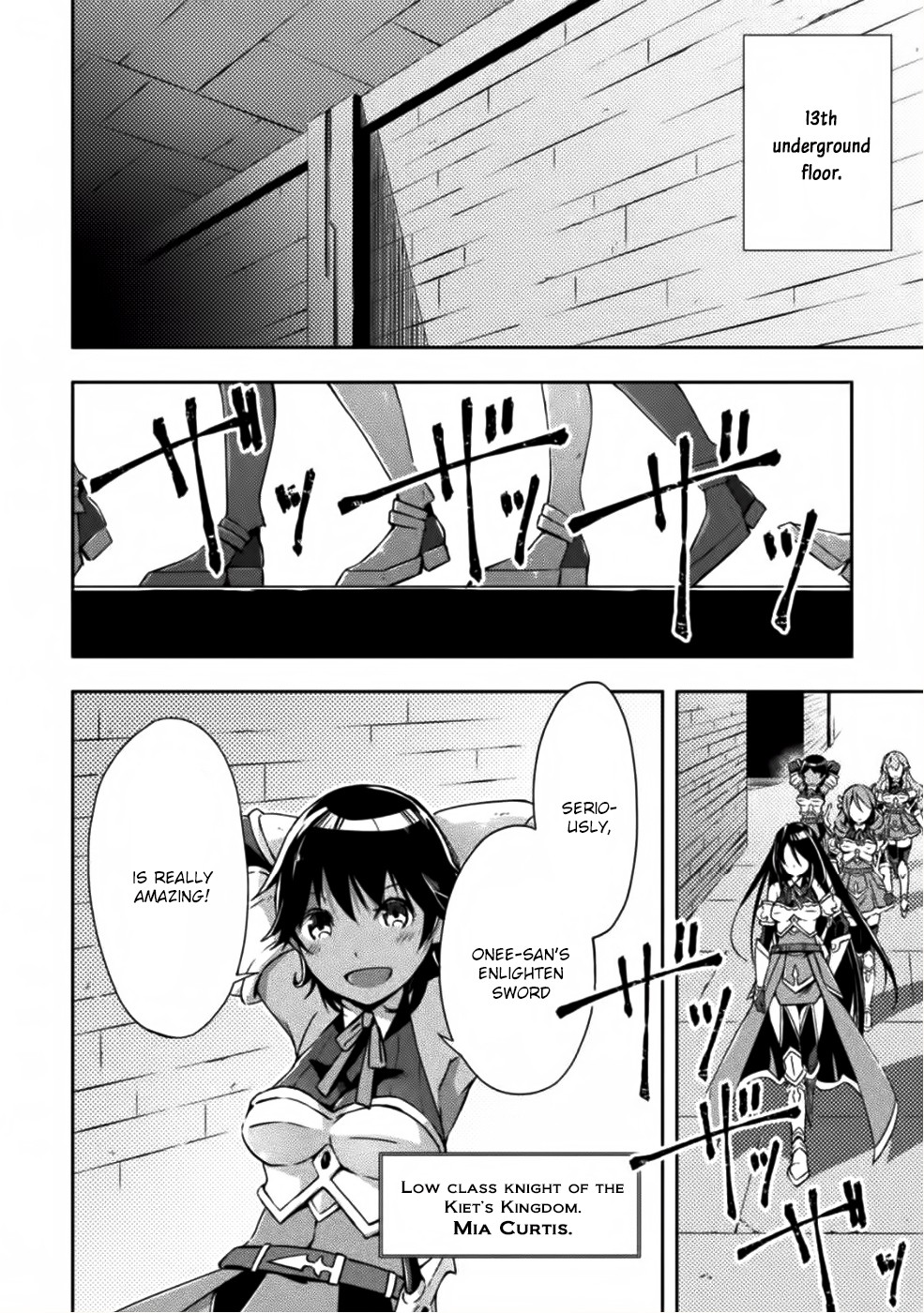 Dungeon Kurashi no Moto Yuusha Chapter 6 page 3 - Chapter 6: What’s the goal of the female knights approaching Blum?