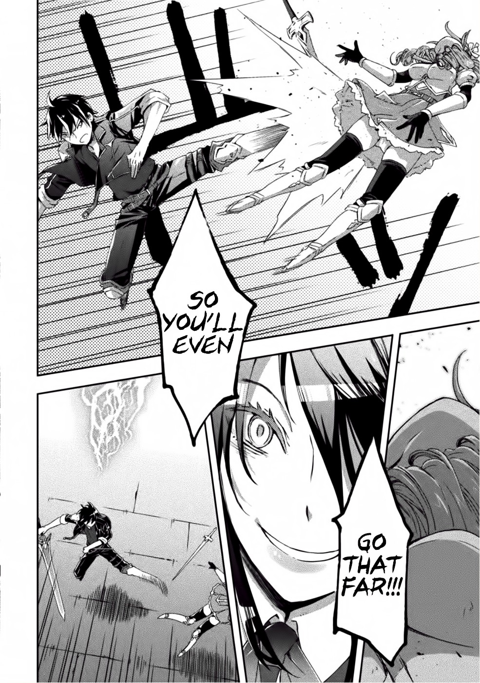 Dungeon Kurashi no Moto Yuusha Chapter 9 page 16 - Chapter 9: While the deadly combat with the female knights continues, Blum is…?