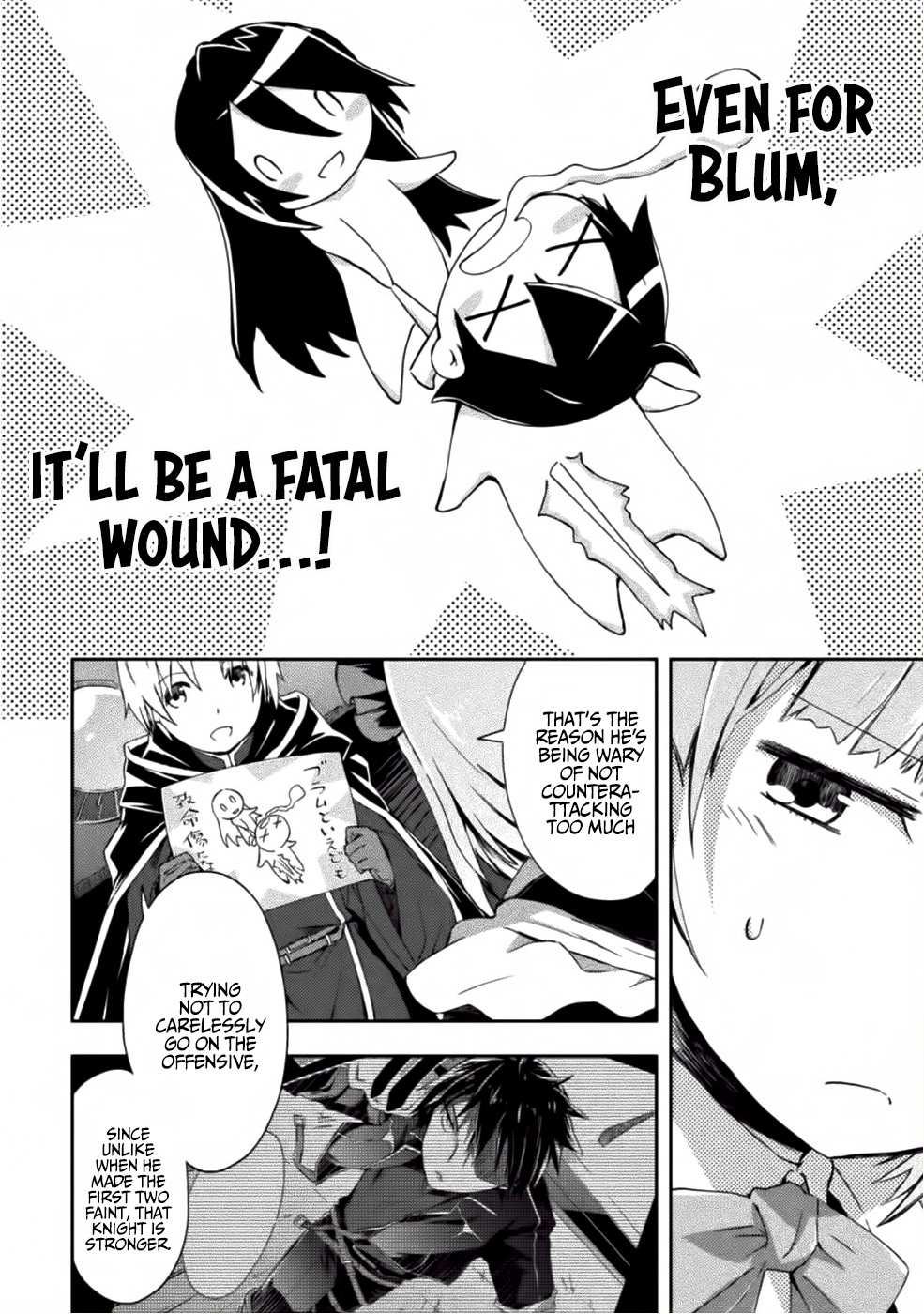Dungeon Kurashi no Moto Yuusha Chapter 9 page 7 - Chapter 9: While the deadly combat with the female knights continues, Blum is…?