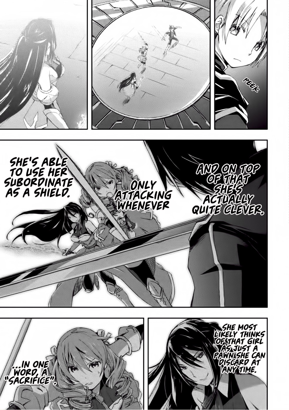 Dungeon Kurashi no Moto Yuusha Chapter 9 page 8 - Chapter 9: While the deadly combat with the female knights continues, Blum is…?